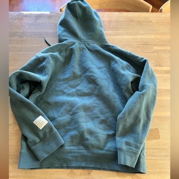 Glossier hoodie in blue green. Sporty, winter essential, holiday gift - Picture 3 of 10